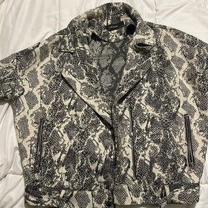 Snakeskin Zara Bomber Jacket